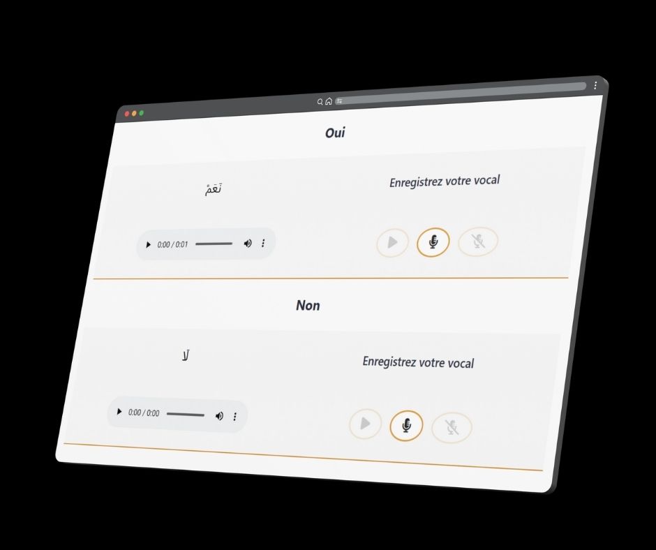 Microphone pour apprendre l'arabe en ligne